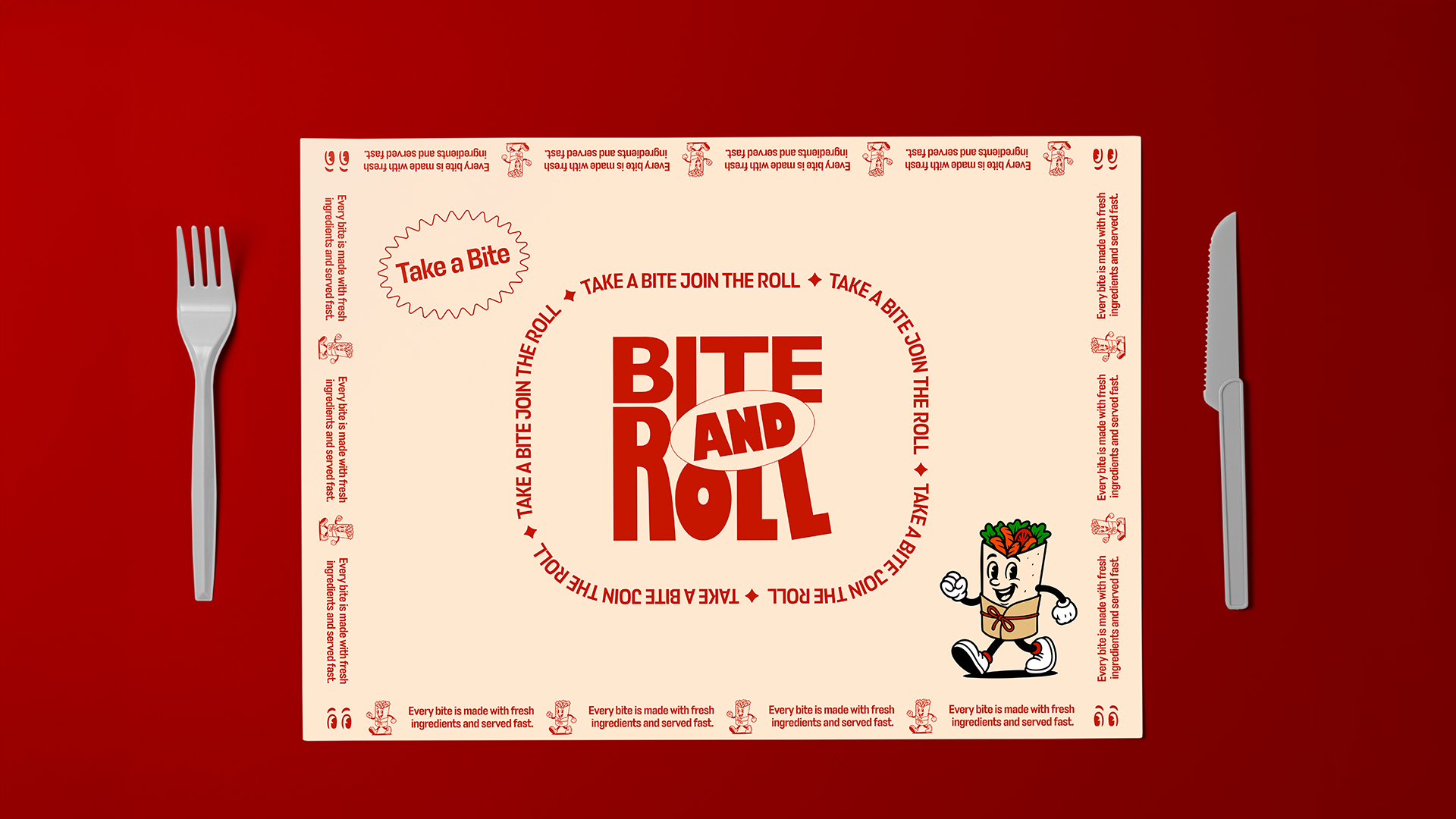 Bite and Roll — Logo & Brand Identity / Social media / Print design / Production / Design applications 3